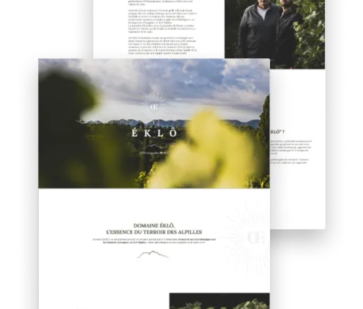 Aperçu du site Domaine Éklô